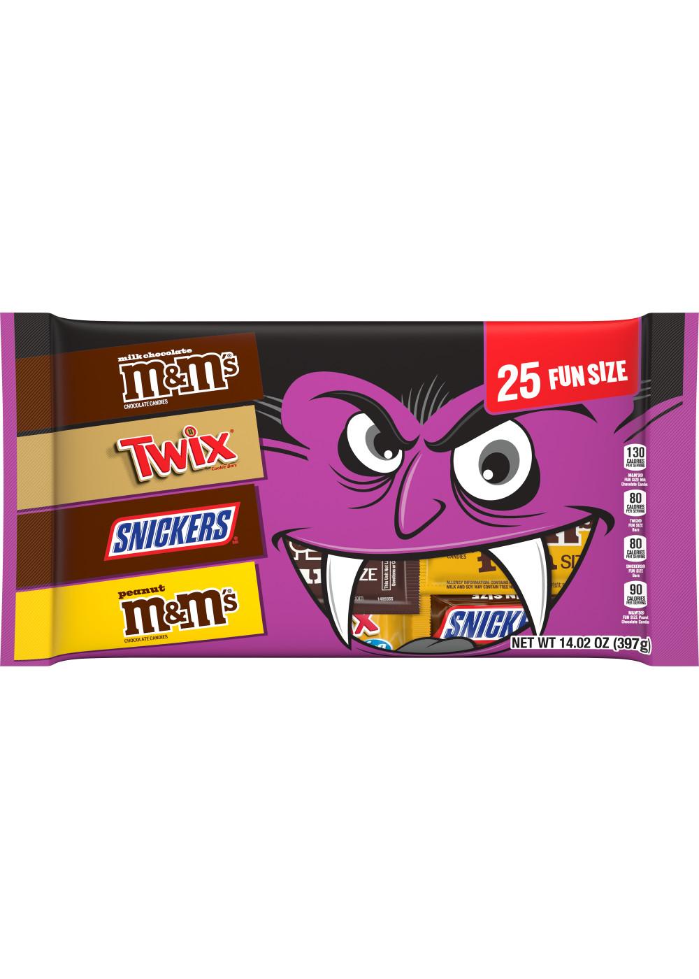 M&M'S, Snickers, & Twix Assorted Fun Size Halloween Candy; image 1 of 7