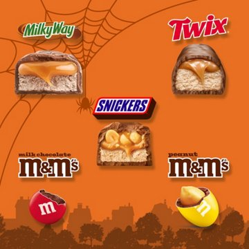 M&M'S, Snickers, Twix & Milky Way Assorted Trick or Treat Halloween Candy