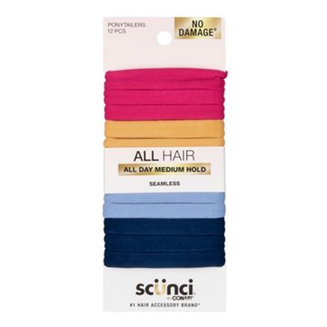 Scunci All Day Hold Medium Seamless Hair Elastics