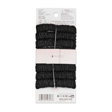 Scunci No Damage Unbreakable Ponytailers - Black 