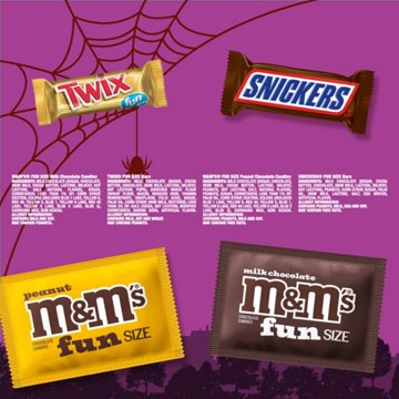 M&M'S, Snickers & Twix Assorted Fun Size Halloween Candy