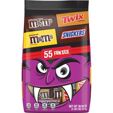 M&M'S, Snickers & Twix Assorted Fun Size Halloween Candy