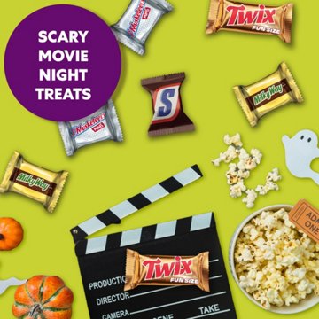 Snickers, Twix, Milky Way & 3 Musketeers Minis Milk Chocolate Individually Wrapped Halloween Candy Variety Pack, 19.49 oz