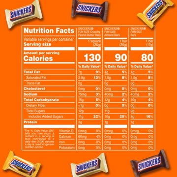 Snickers Almond & Crunchy Peanut Butter Chocolate Halloween Candy, 24.02 oz