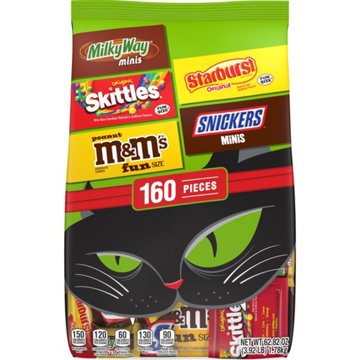 M&M'S, Snickers, Milky Way, Skittles & Starburst Assorted Fun Size Halloween Candy