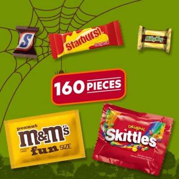 M&M'S, Snickers, Milky Way, Skittles & Starburst Assorted Fun Size Halloween Candy