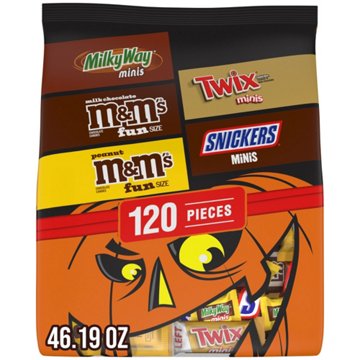 M&M'S, Snickers, Twix & Milky Way Assorted Milk Chocolate Fun Size Trick or Treat Halloween Candy
