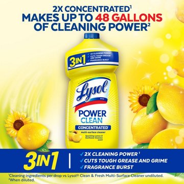 Lysol All Purpose Cleaner Pourable, Multi Purpose Disinfectant, Lemon