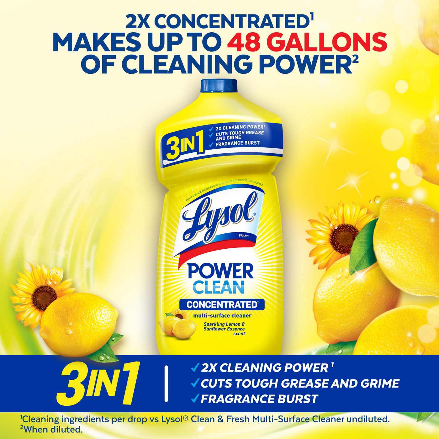 Lysol All Purpose Cleaner Pourable Multi Purpose Disinfectant - Lemon; image 7 of 7