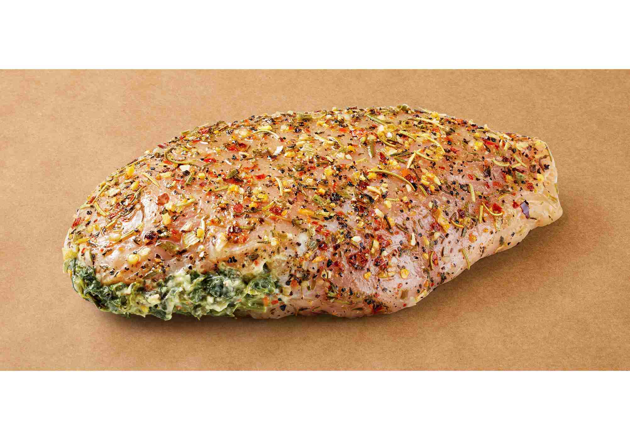 H-E-B Meat Market Spinach Sundried Tomato-Stuffed Boneless Chicken Breast; image 2 of 4