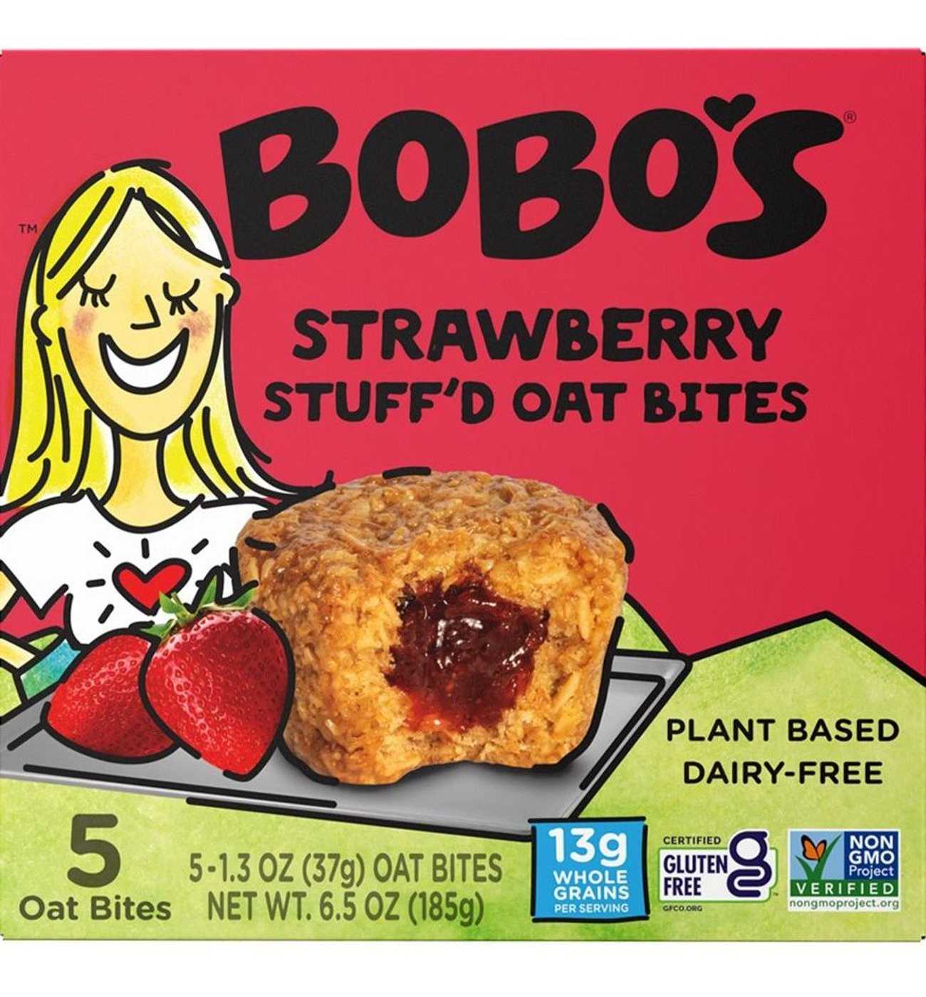 Bobo's Stuff'd Oat Bites - Strawberry; image 1 of 2