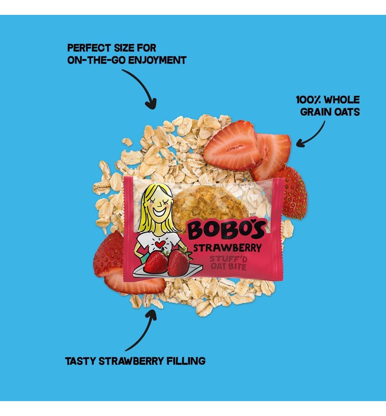 Bobo's Stuff'd Oat Bites - Strawberry; image 2 of 2