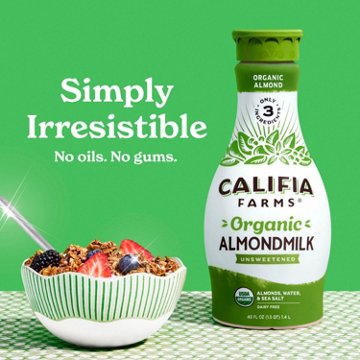 Califia Farms Dairy Free Organic Unsweetened Almond Milk