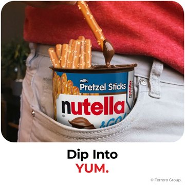 Nutella & Go! Hazelnut Spread + Pretzel Sticks Snack Packs