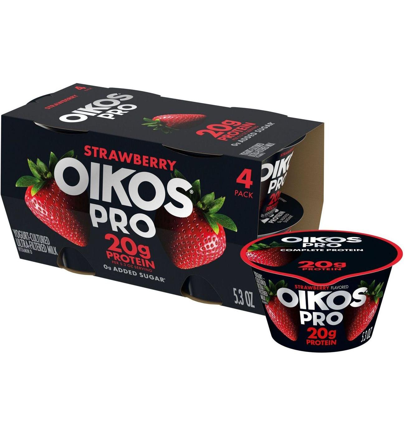 Oikos Pro 20g Protein Greek Yogurt - Strawberry; image 1 of 10