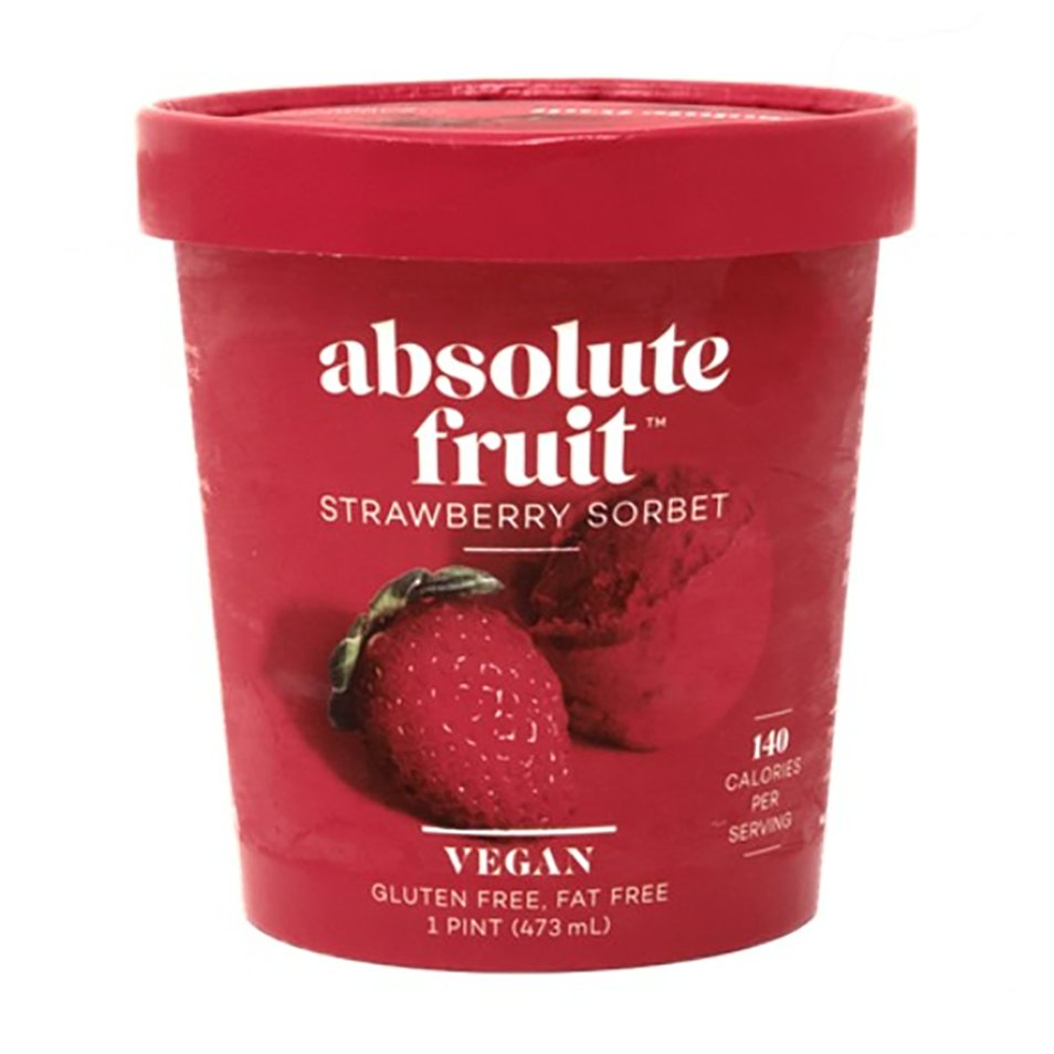 Absolute Fruit Strawberry Sorbet - Shop Sorbet at H-E-B