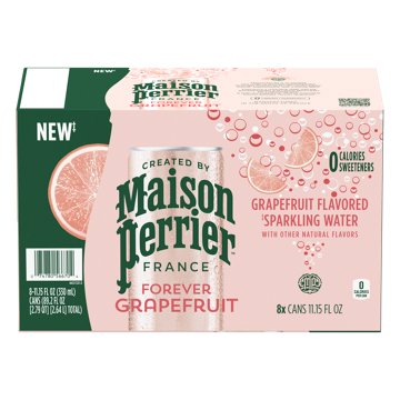Maison Perrier Forever Grapefruit Sparkling Water 8 pk Cans