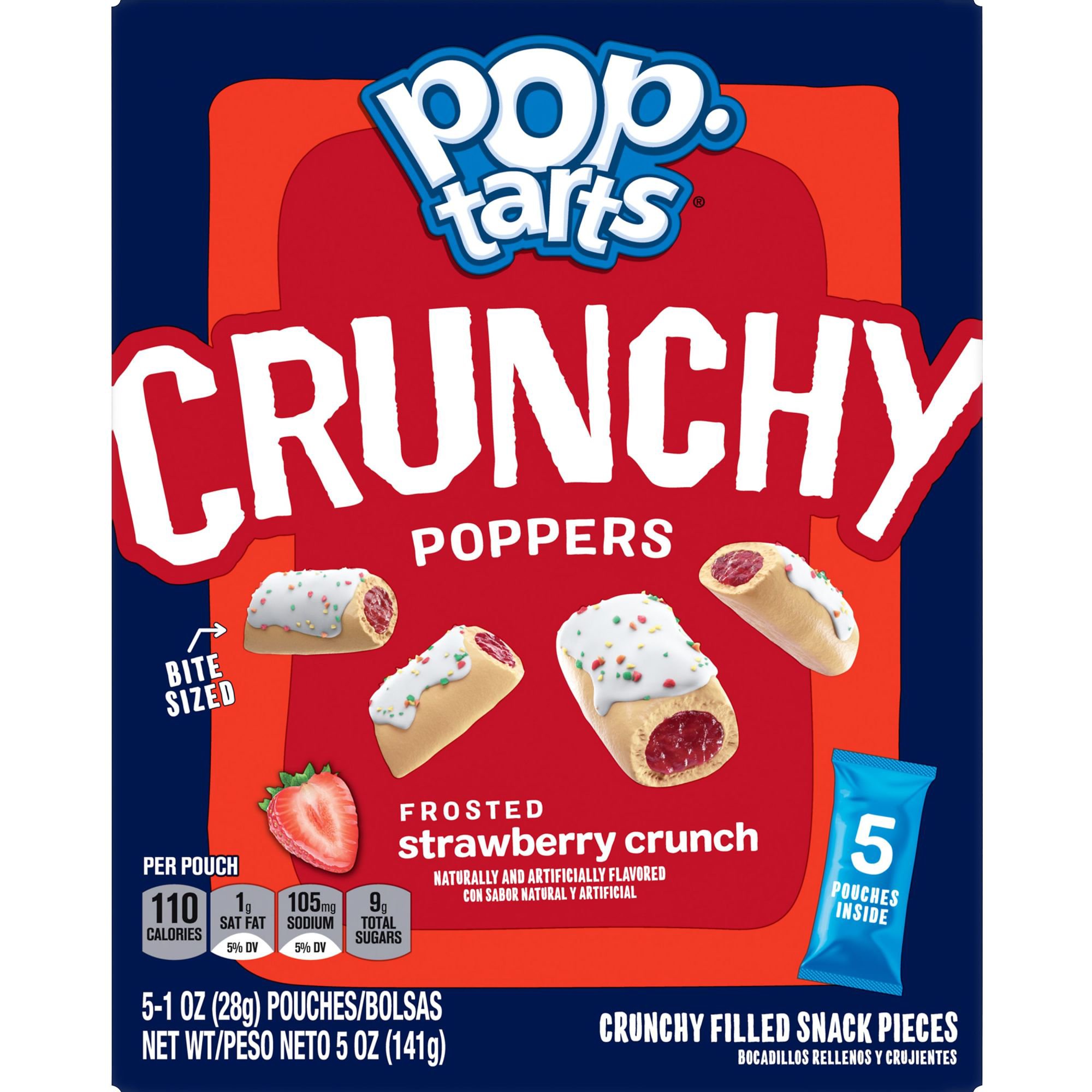 PopTarts Crunchy Poppers Frosted Strawberry Crunch Crunchy Filled