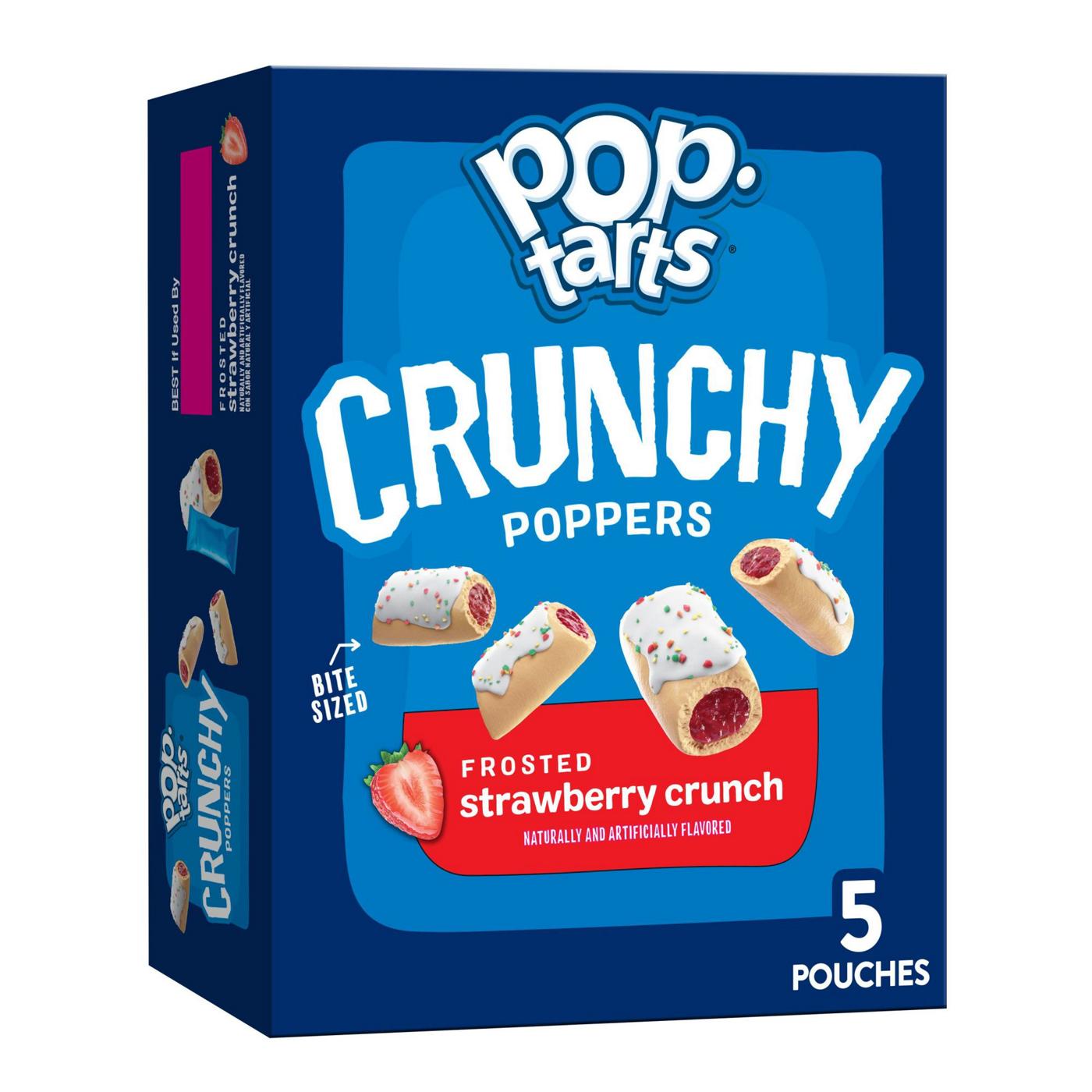 Pop-Tarts Crunchy Poppers Frosted Strawberry Crunch Crunchy Filled Snack Pieces; image 5 of 6