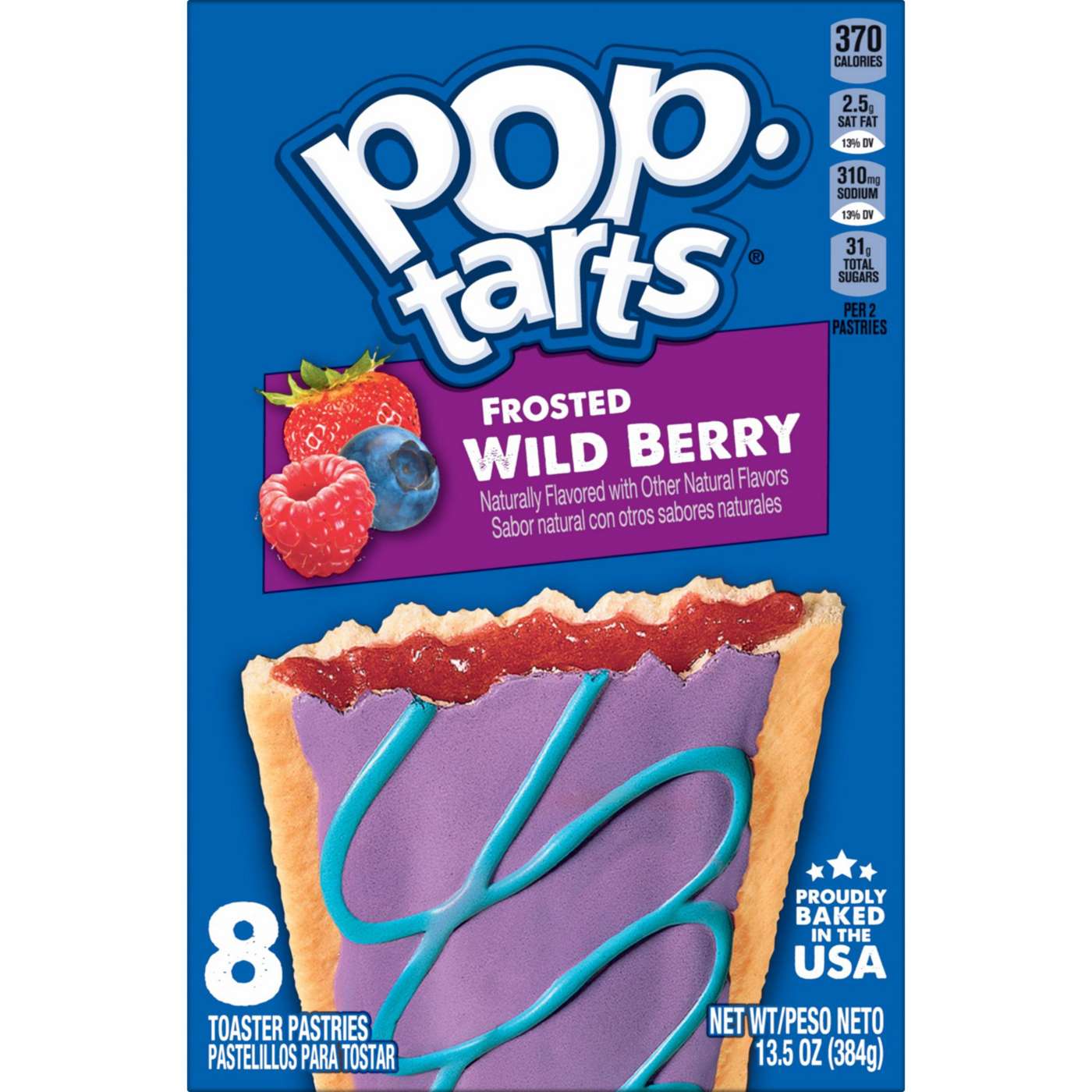 Pop-Tarts Frosted Wild Berry Toaster Pastries; image 1 of 6