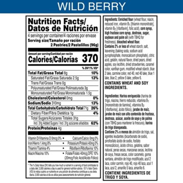 Pop-Tarts Frosted Wild Berry Toaster Pastries, 13.5 oz, 8 ct