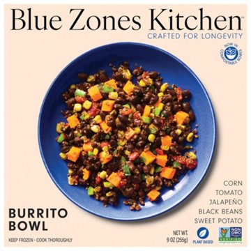 Blue Zones Kitchen Plant Based Burrito Bowl, 9 oz