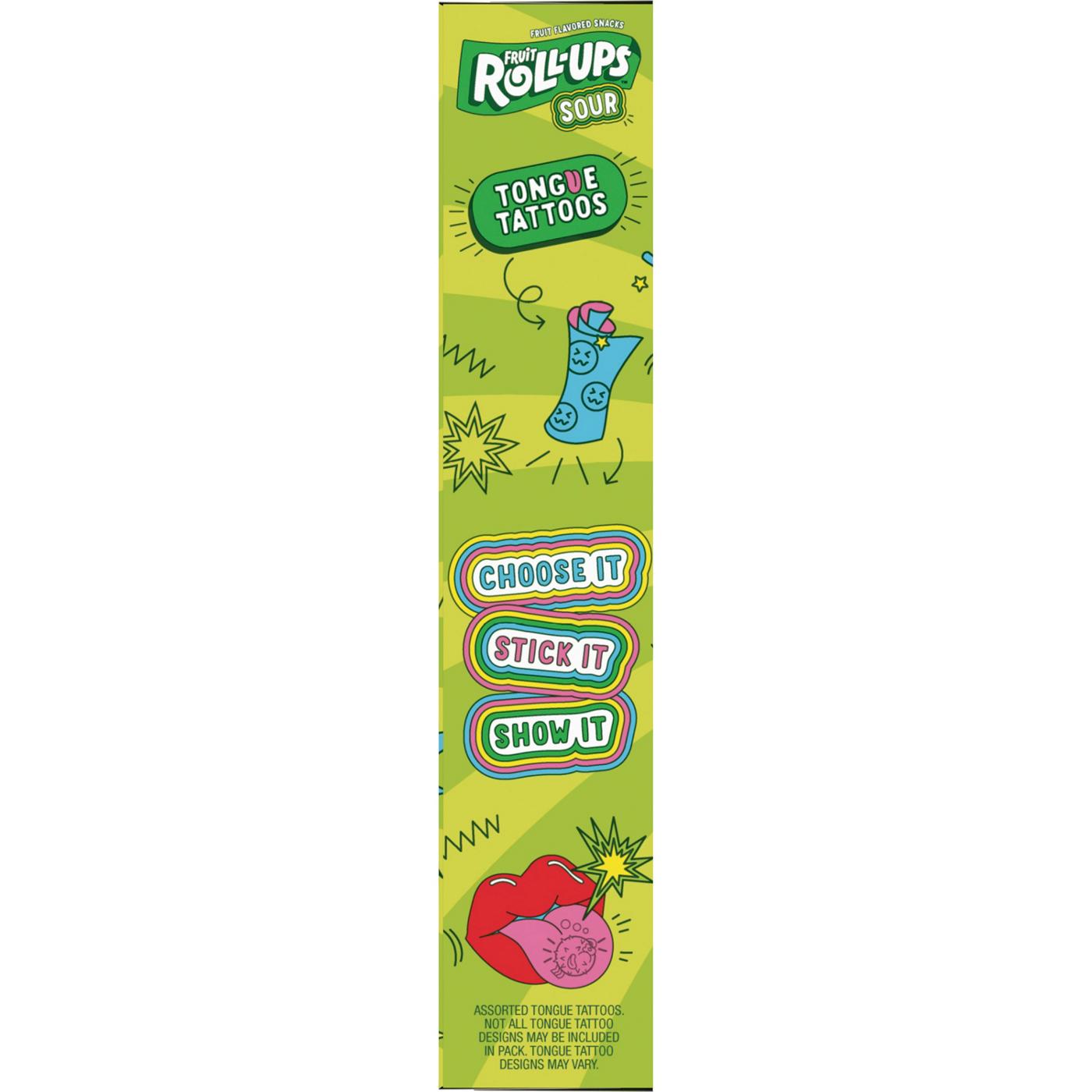 Betty Crocker Fruit Roll Ups Sour Blue Razzberry & Berry Punch Fruit Snacks; image 3 of 3