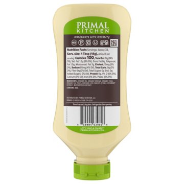 Primal Kitchen Avocado Oil Mayonnaise, 17 oz