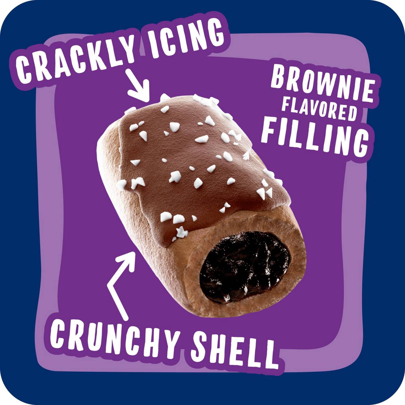 Pop-Tarts Crunchy Poppers Frosted Brownie Crunch Crunchy Filled Snack Pieces; image 4 of 6