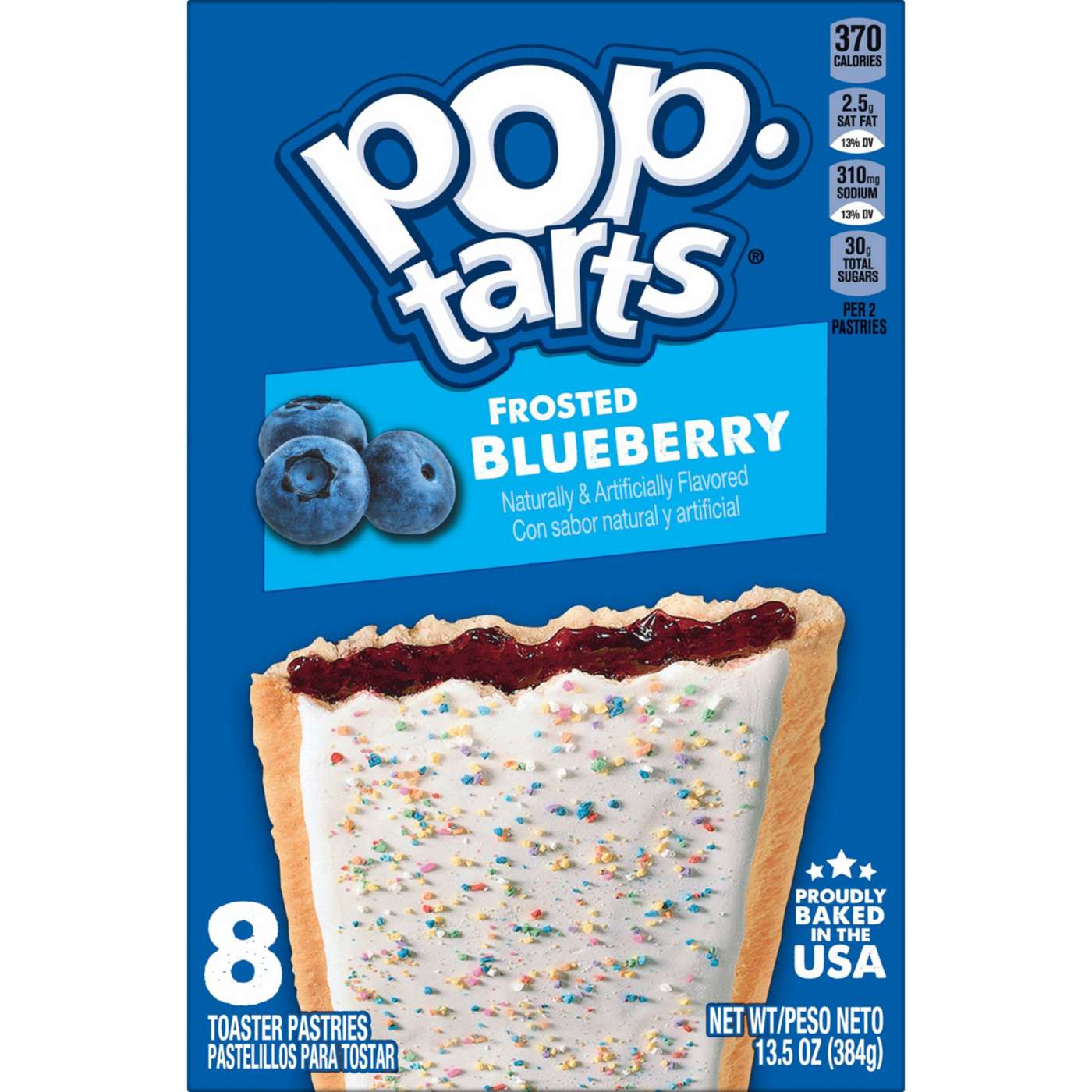 Pop-Tarts Frosted Blueberry Toaster Pastries; image 1 of 2