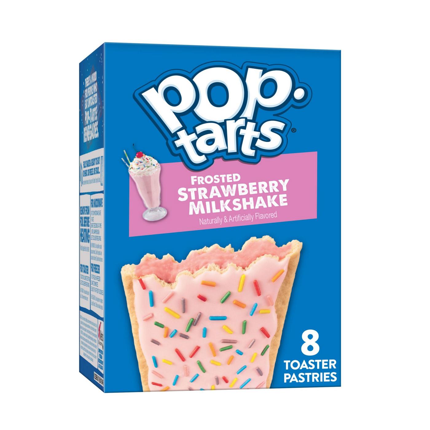 Pop-Tarts Frosted Strawberry Milkshake Toaster Pastries; image 5 of 6