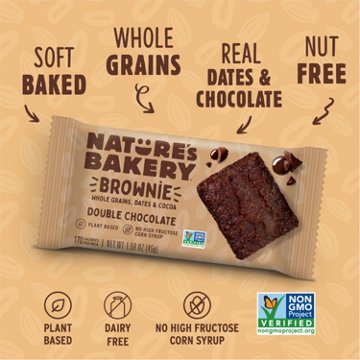 Nature's Bakery Double Chocolate Brownie, 6 ct