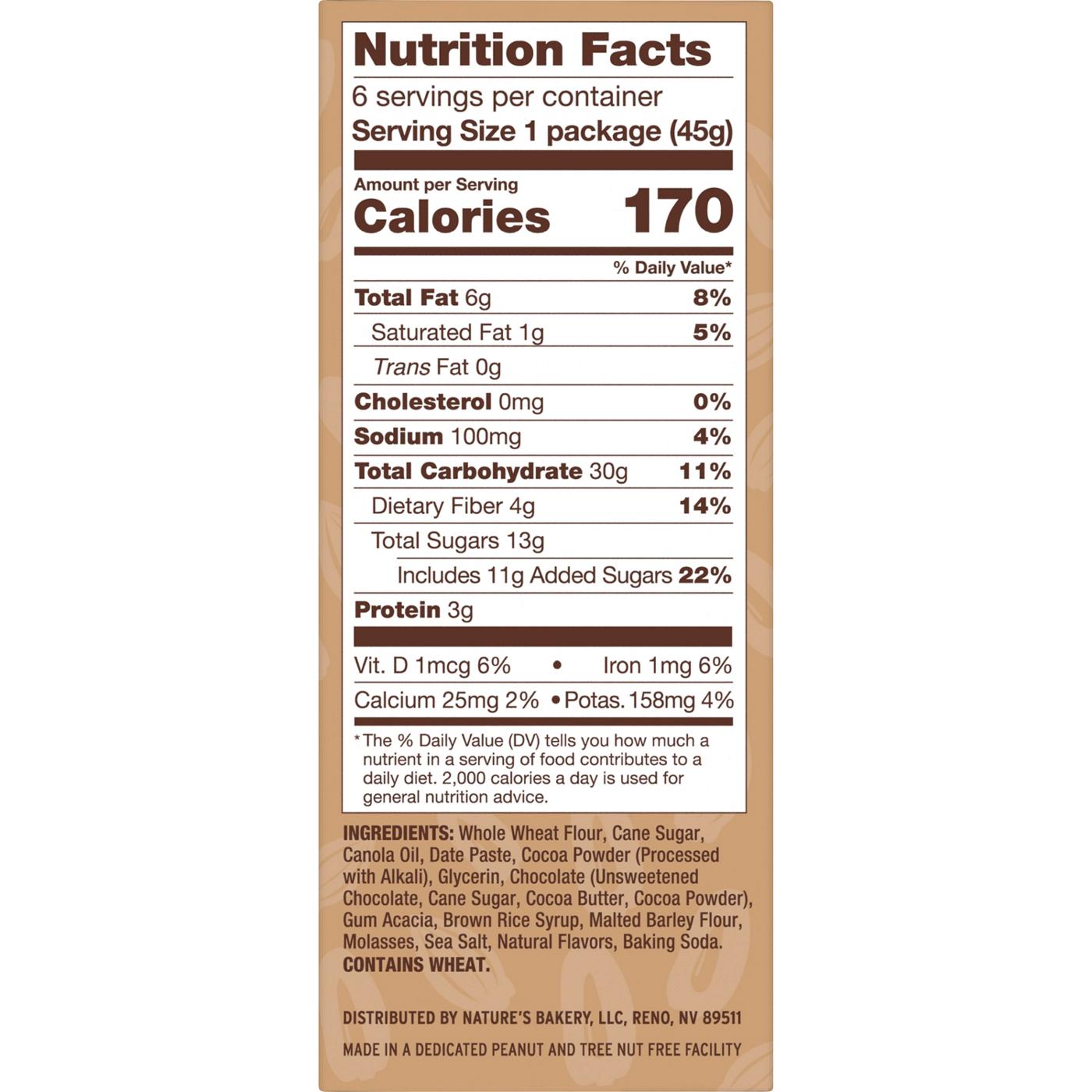 Nature's Bakery Double Chocolate Brownie; image 4 of 7