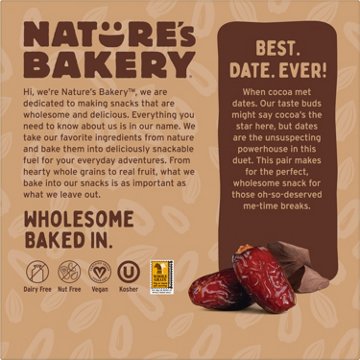 Nature's Bakery Double Chocolate Brownie, 6 ct