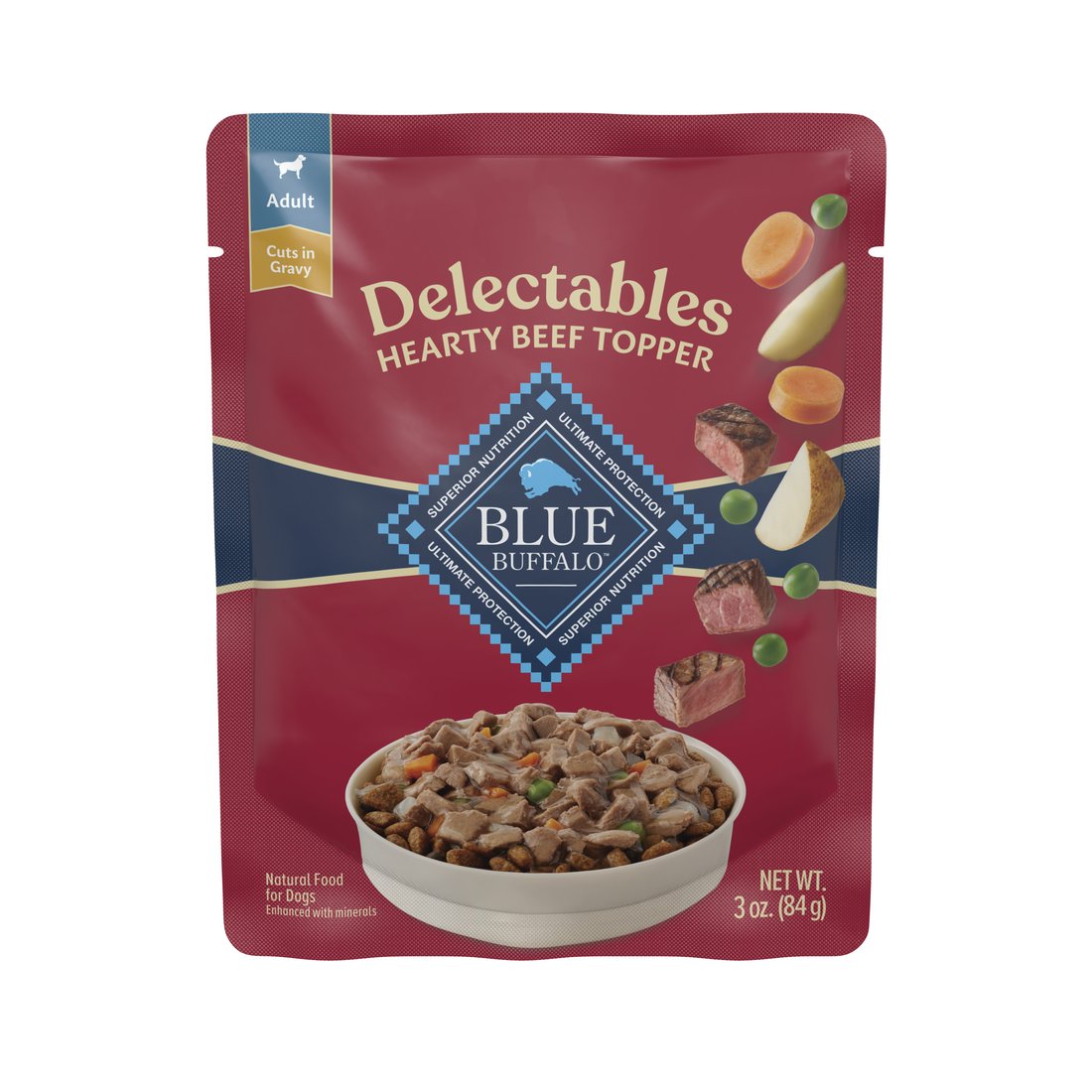 Blue Buffalo Delectables Beef Topper Wet Dog Food - Shop Food at H-E-B