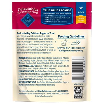 Blue Buffalo Delectables Wet Dog Food Toppers - Beef