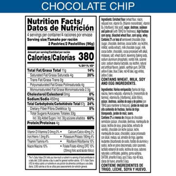 Pop-Tarts Chocolate Chip Drizzle Toaster Pastries, 13.5 oz, 8 ct