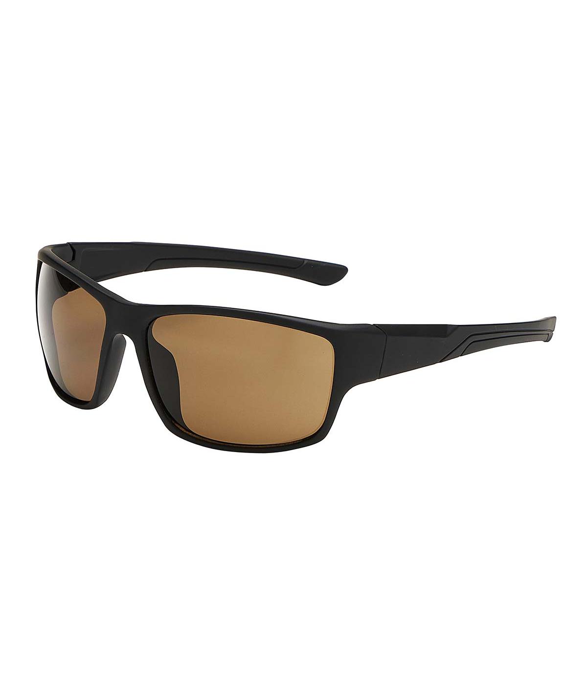 Select A Vision Men's Full Rim Square Black Brown Sunglasses ; image 2 of 2