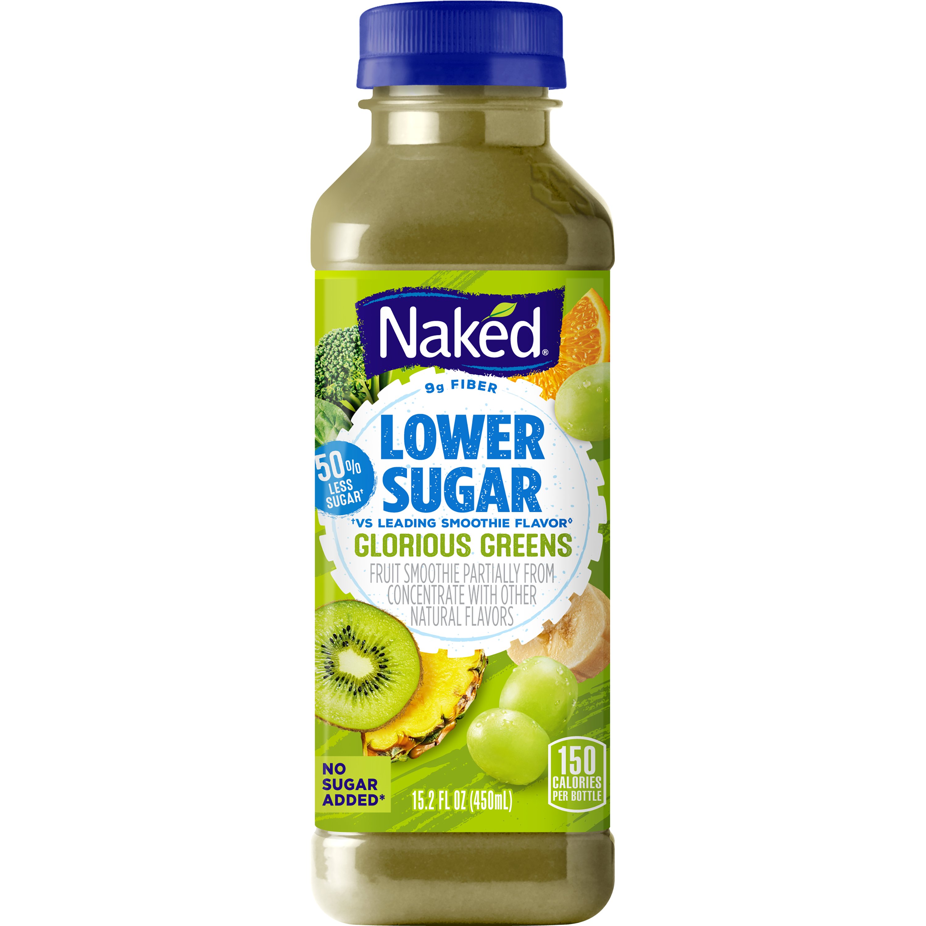 Naked Juice Lower Sugar Glorious Greens Fruit Smoothie