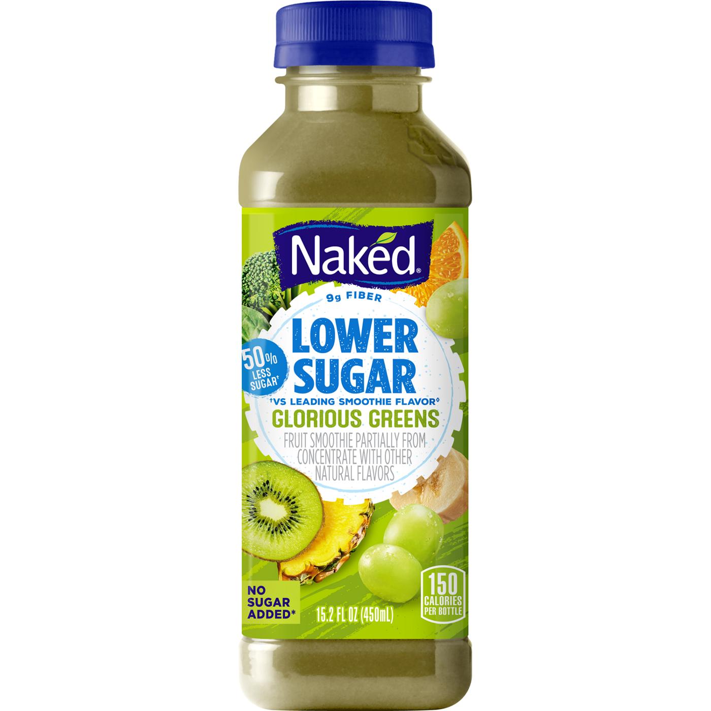 Naked Juice Lower Sugar Glorious Greens Fruit Smoothie; image 1 of 4