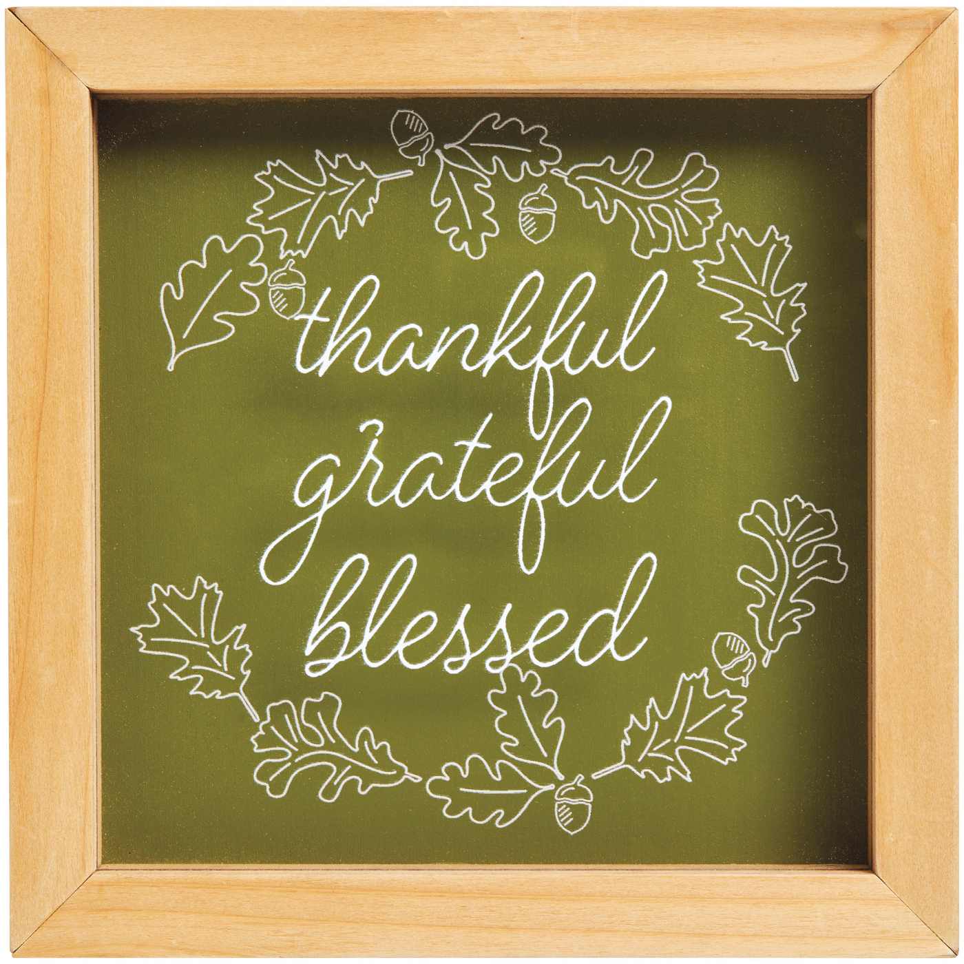 Destination Holiday Thanksgiving Thankful Grateful Blessed Shadowbox; image 1 of 2