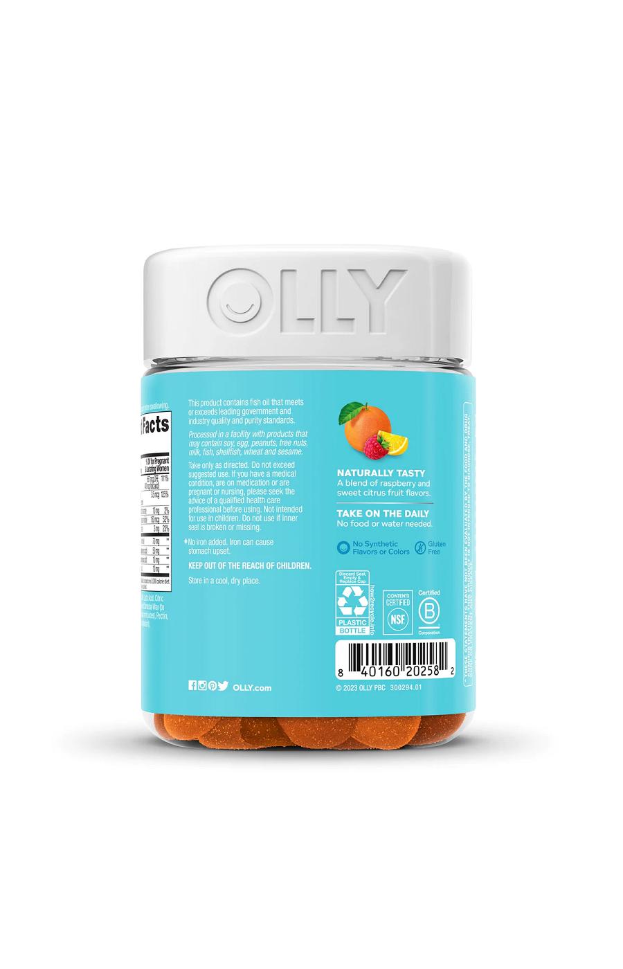 OLLY Prenatal Multivitamin Folic Acid, DHA, & Omega-3 Gummies - Sweet Citrus; image 4 of 4