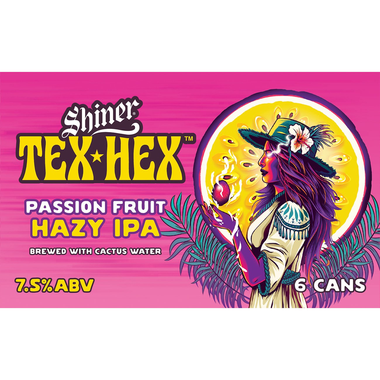 Shiner Tex Hex IPA Passion Fruit 6 Pk Cans - Shop Beer at H-E-B