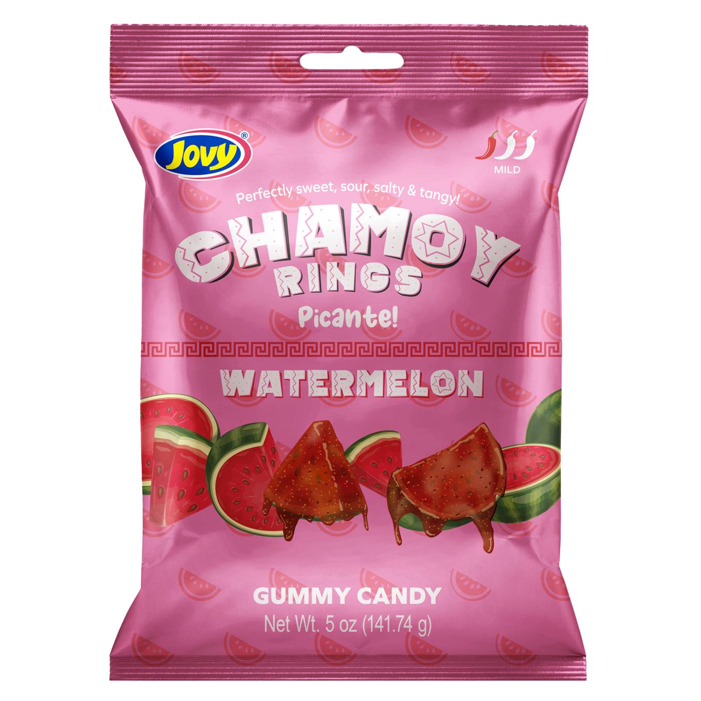 Jovy Watermelon Chamoy Rings Gummy Candy; image 1 of 2