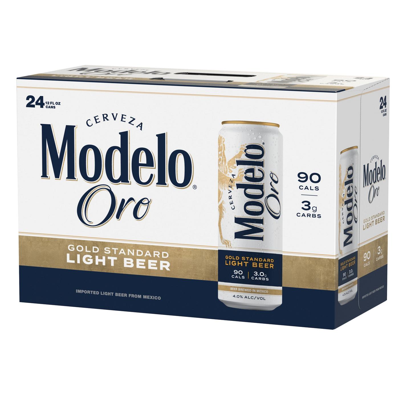 Modelo Oro Mexican Lager Import Light Beer 24 pk Cans; image 2 of 7