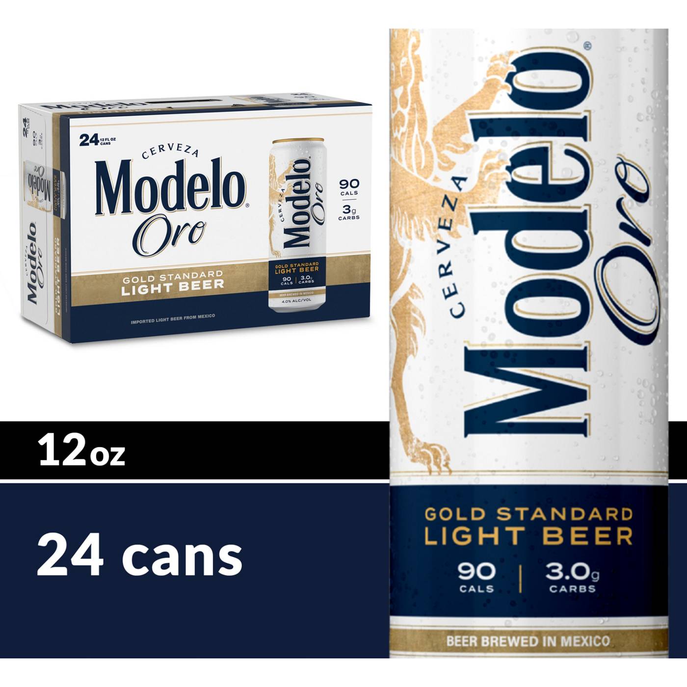 Modelo Oro Mexican Lager Import Light Beer 24 pk Cans; image 7 of 7