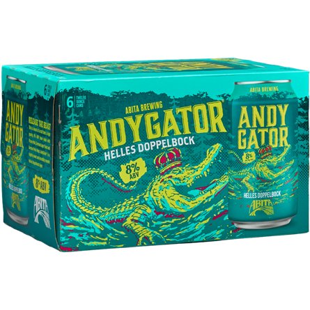 Abita Andygator Helles Doppelbock Craft Beer 6 pk Cans, 12 oz | Central ...
