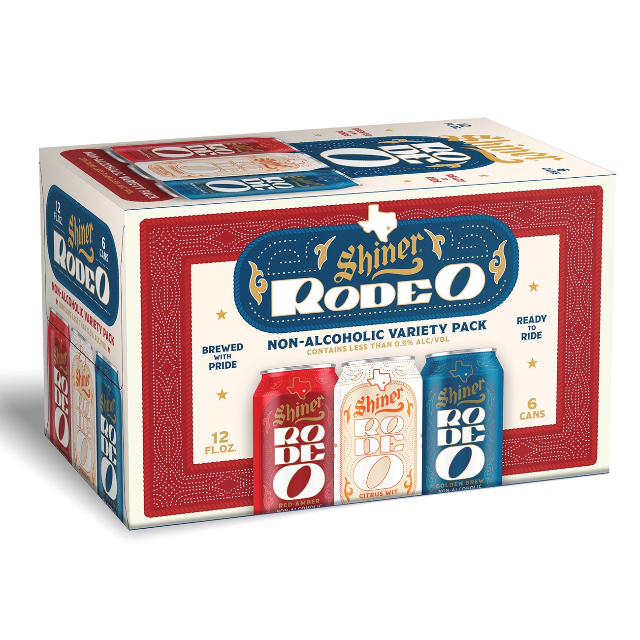 Shiner Non-Alcoholic Rodeo Variety Pack 6 pk Cans - Shop Beer at H-E-B