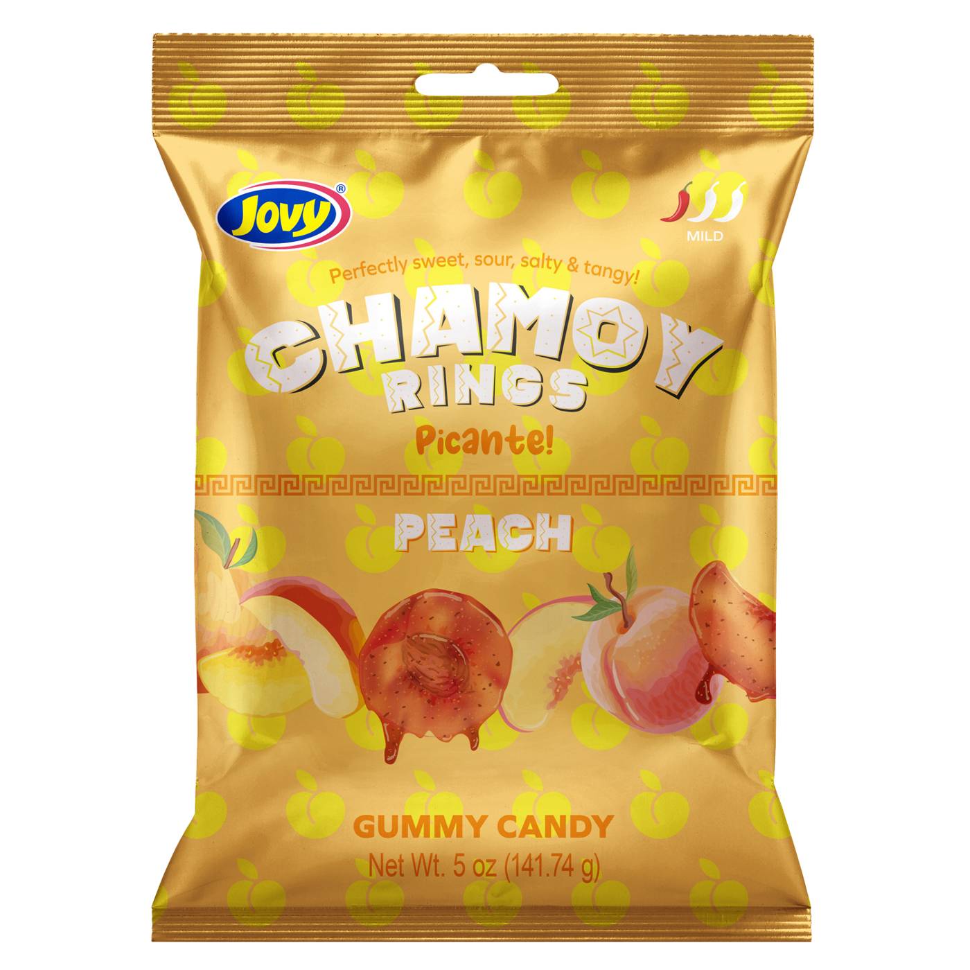 Jovy Peach Chamoy Rings Gummy Candy; image 1 of 2