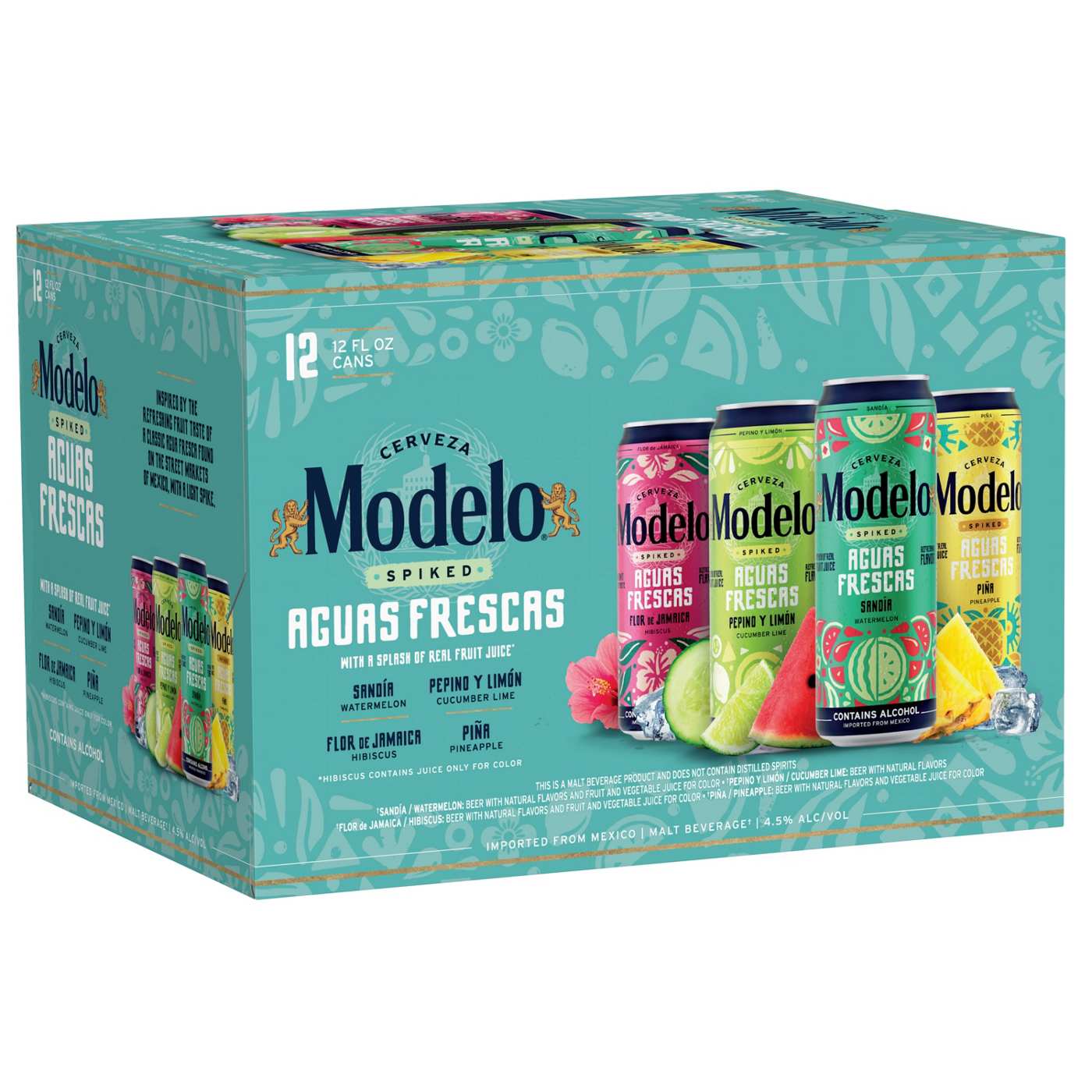 Modelo Spiked Aguas Frescas Spiked Frescas Variety Pack 12 pk Cans; image 1 of 8